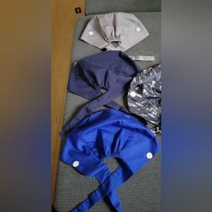 3 scrubs caps worn only a few times